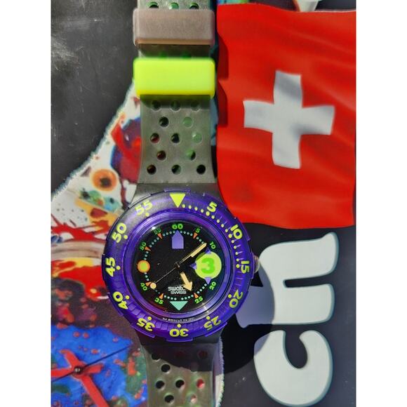 Swatch watch CAPTAIN NEMO 1992 Scuba New old stock - Picture 2 of 9